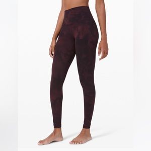 LULULEMON ALIGN PANT 28" *DIAMOND DYE” color, Size 6